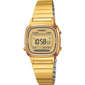 RELOJ CASIO RETRO VINTAGE MINI DORADO LA670WEGA-9EF MUJER