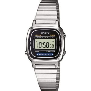 RELOJ CASIO RETRO VINTAGE LA670WEA-1EF MUJER ESFERA NEGRA
