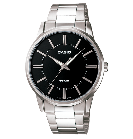 RELOJ CASIO MTP-1303PD-1AVEG PARA HOMBRE TIMELESS COLLECTION ESFERA NEGRA