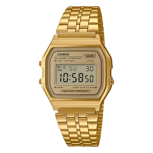 RELOJ CASIO RETRO DORADO UNISEX 158WETG-9AEF