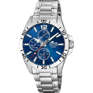 Reloj Lotus Multifunción para Hombre, Esfera Azul Moderna Modelo 18812/1