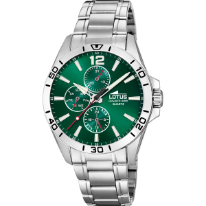 Reloj Lotus de Hombre – Estilo Sofisticado, Esfera verde y Múltiples Funciones Modelo 18812/7