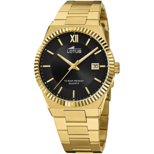 Reloj Lotus Freedom para hombre dorado negro 18837/3
