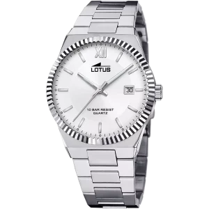 Reloj Lotus Freedom para hombre en acero y esfera blanca 18835/1