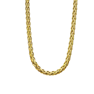 Collar Lotus Style Original para Hombre | Acero inoxidable Dorado, Estilo Moderno y Elegante LS2366/1/2