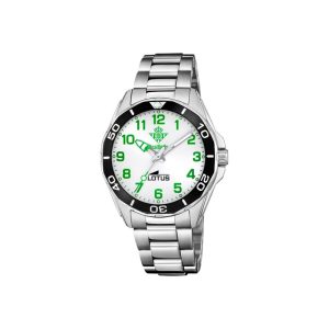 Reloj Lotus Juvenil o mujer, Real Betis Oficial, Acero Inoxidable, Esfera Verde y blanca, Resistente al agua. Ref. 18941/1
